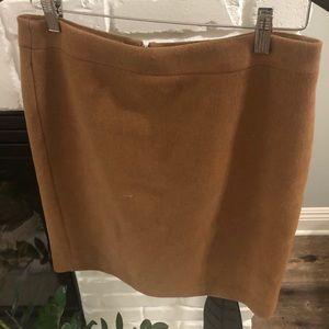 Classic Wool Camel JCrew Pencil Skirt